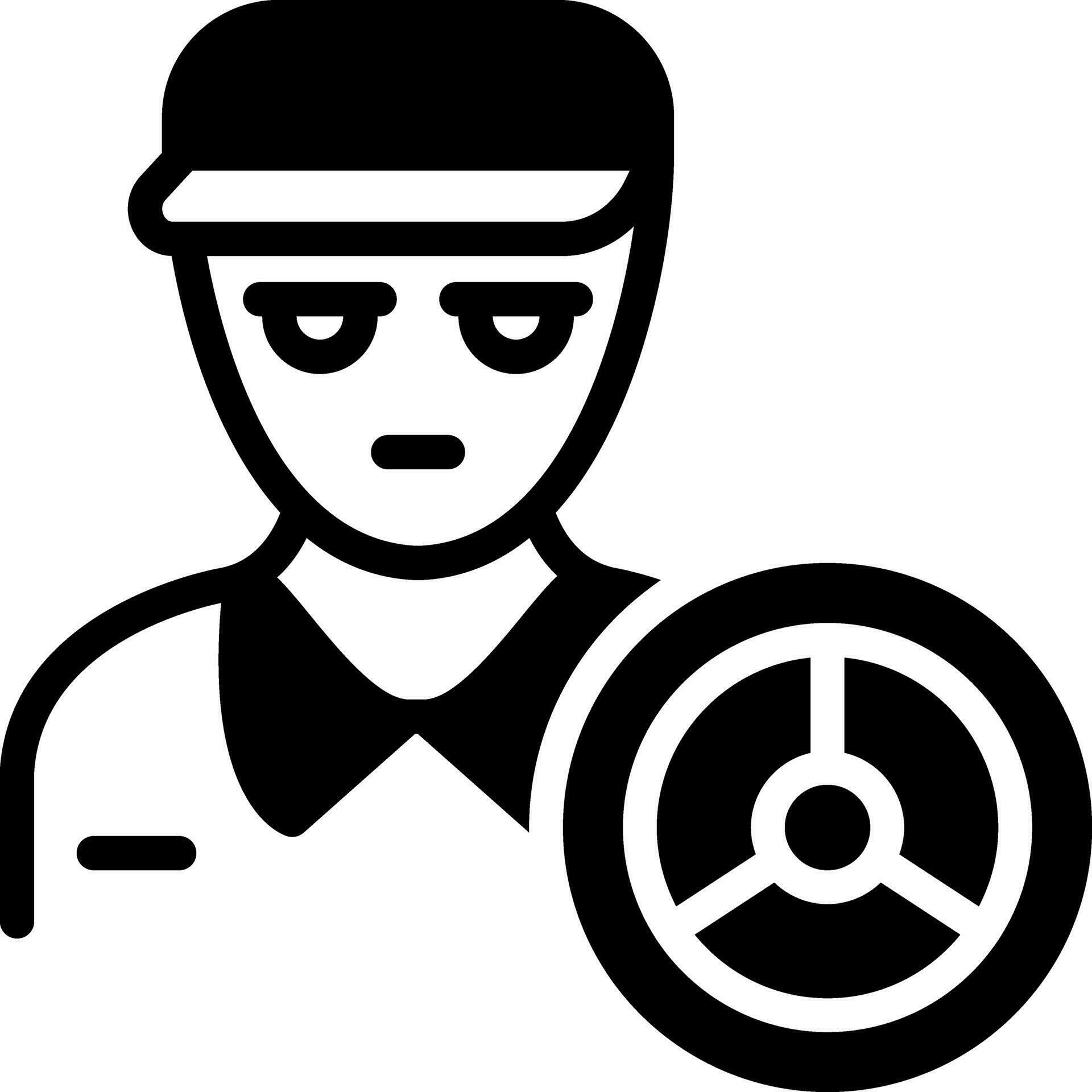 sólido icono para conductor 24930619 Vector en Vecteezy
