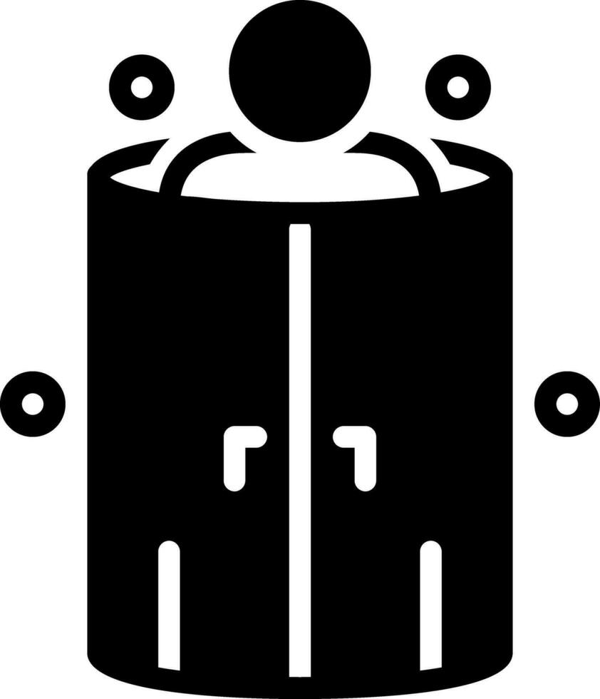 solid icon for cryotherapy vector