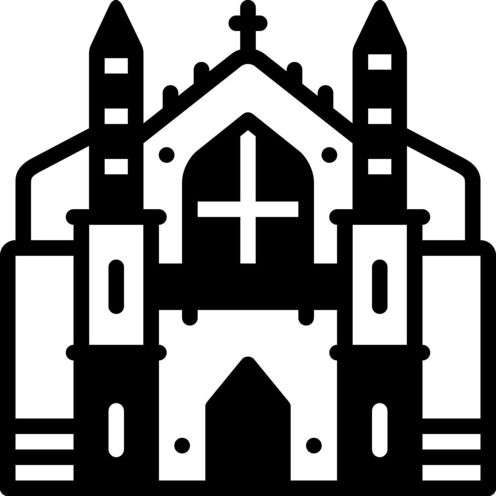 solid icon for cambridge vector