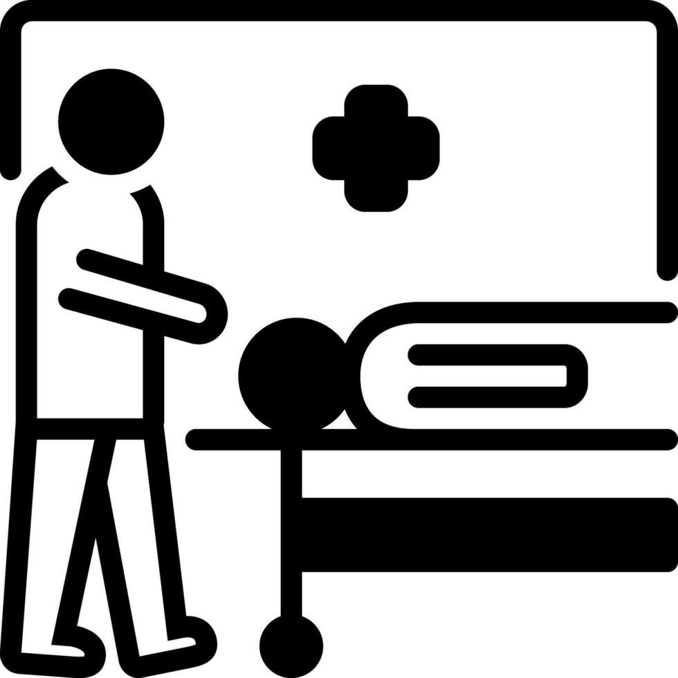 solid icon for casualties vector
