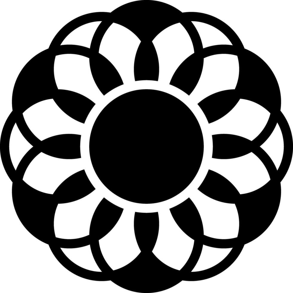 solid icon for nouveau vector