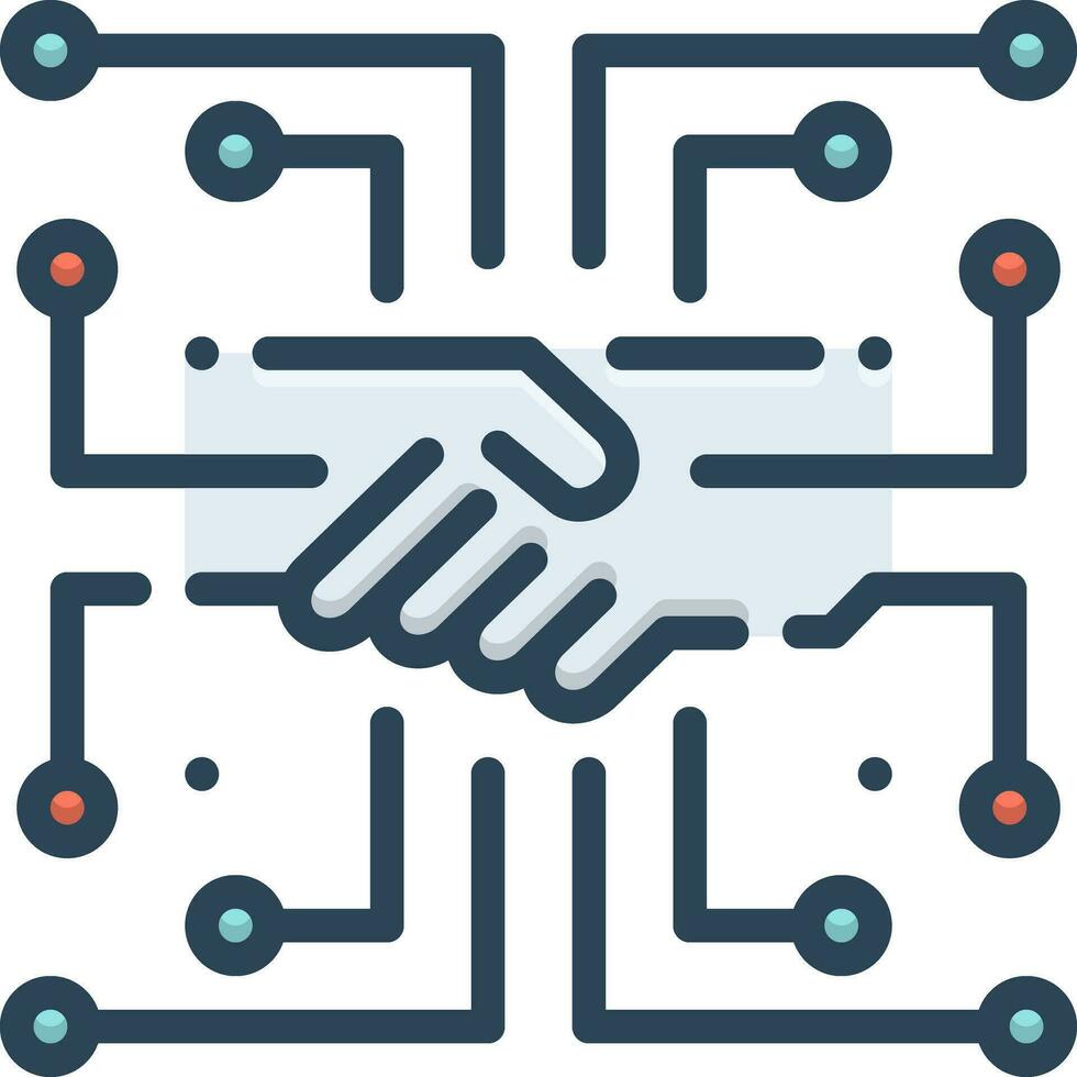 color icon for digitalized vector