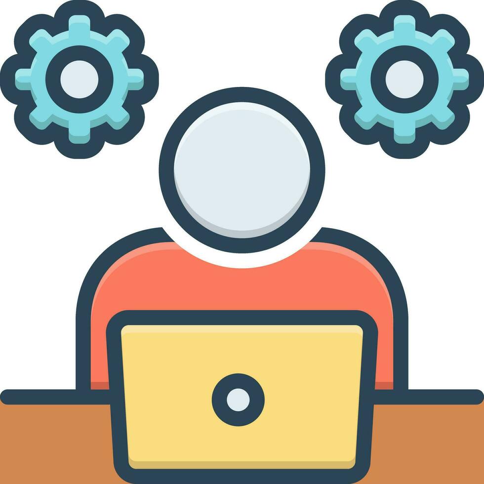 color icon for practicality vector