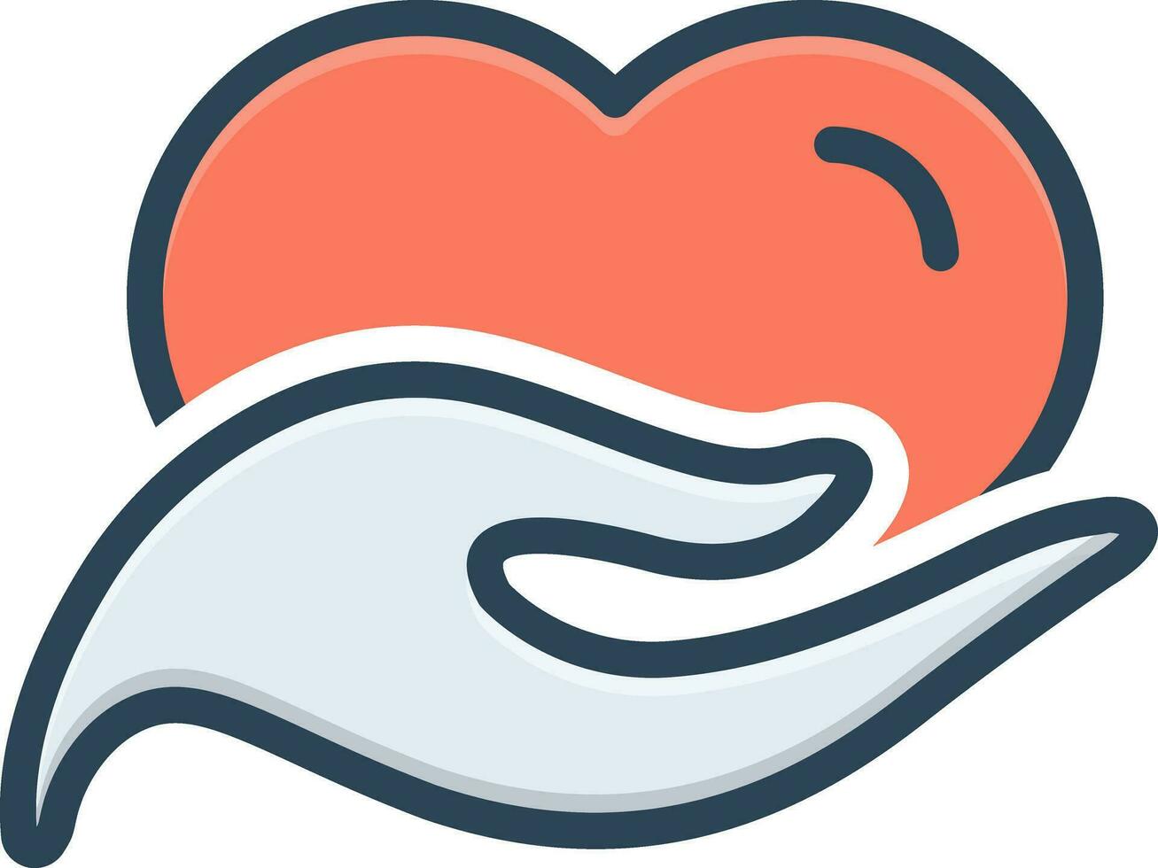 color icon for philanthropy vector