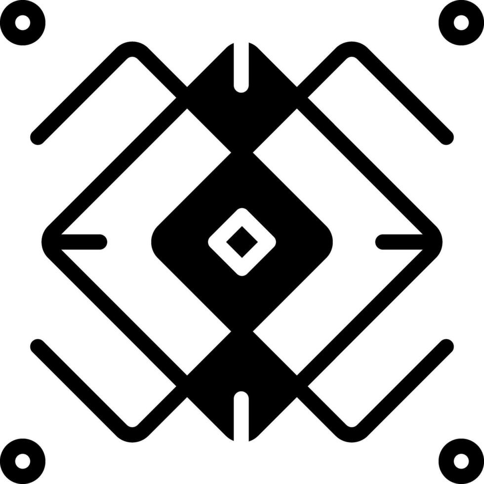 solid icon for monoline vector