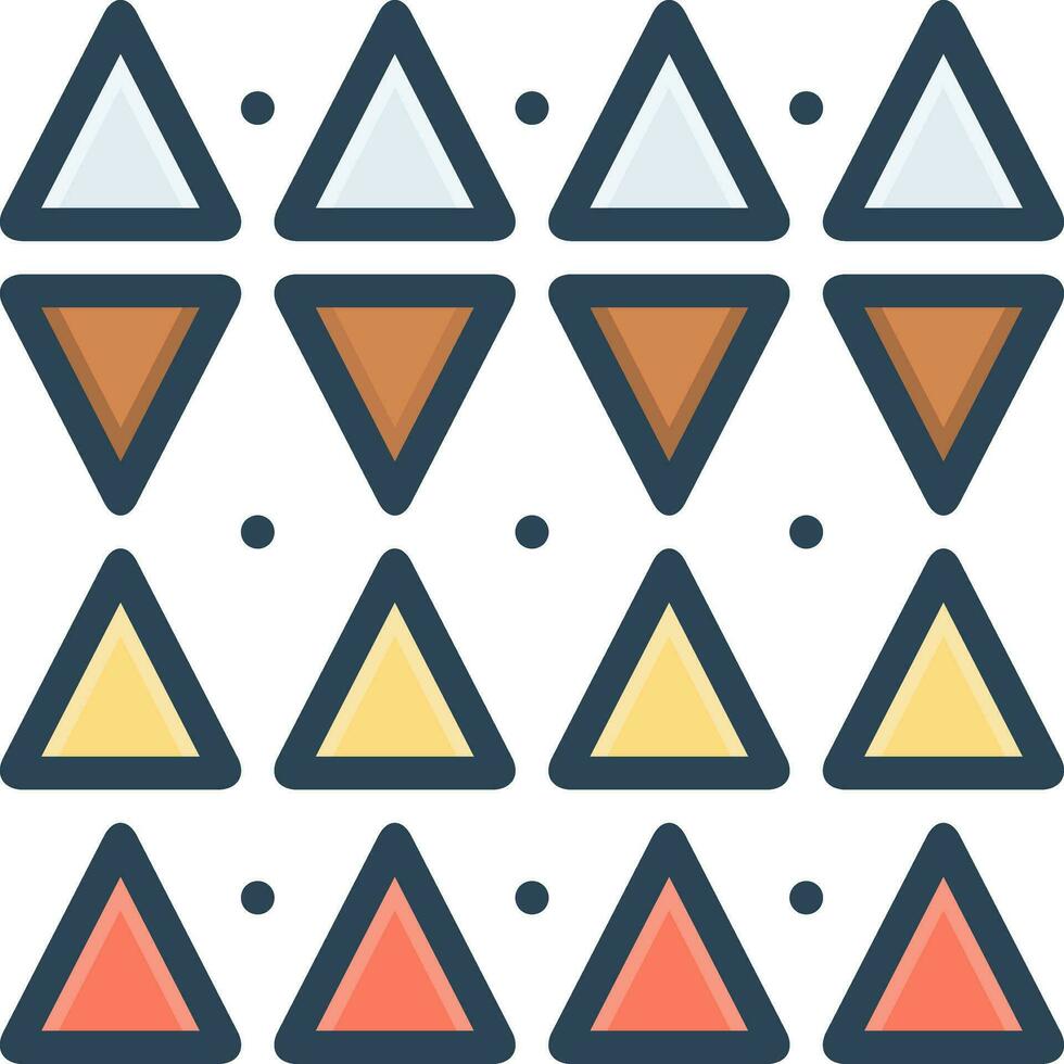 color icon for discrepancies vector