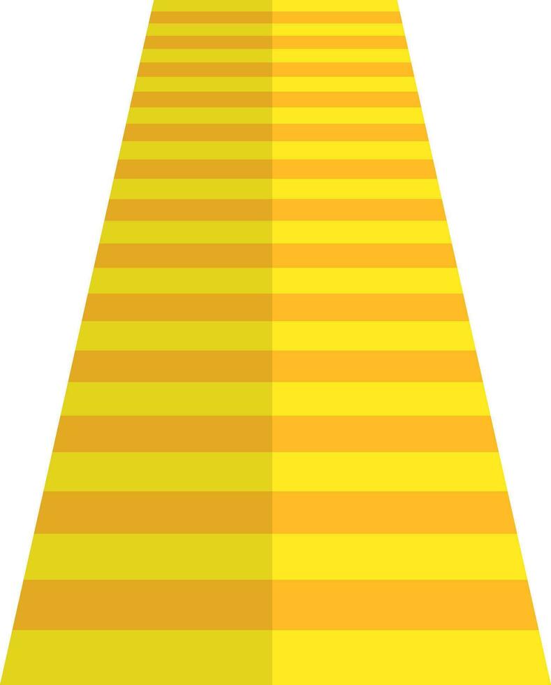 Illustration of airport runway in half shadow. vector
