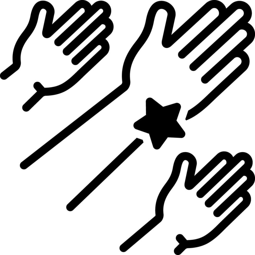 solid icon for outreach vector