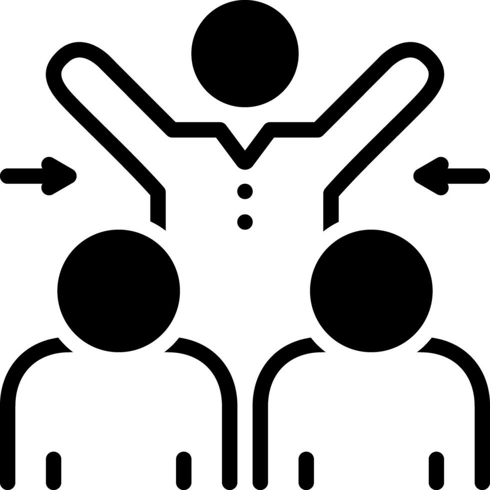 solid icon for participated vector