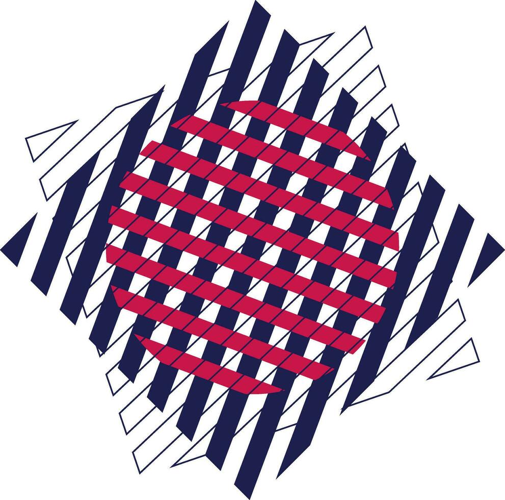 Illustration of abstract pattern on white background. vector