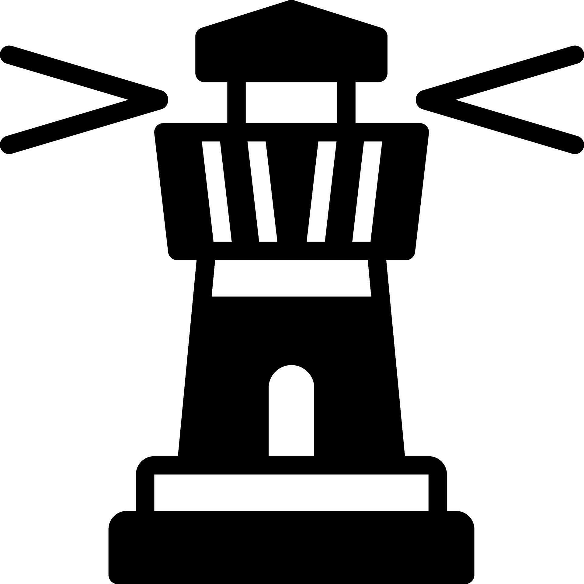 solid icon for lighthouse 24930986 Vector Art at Vecteezy