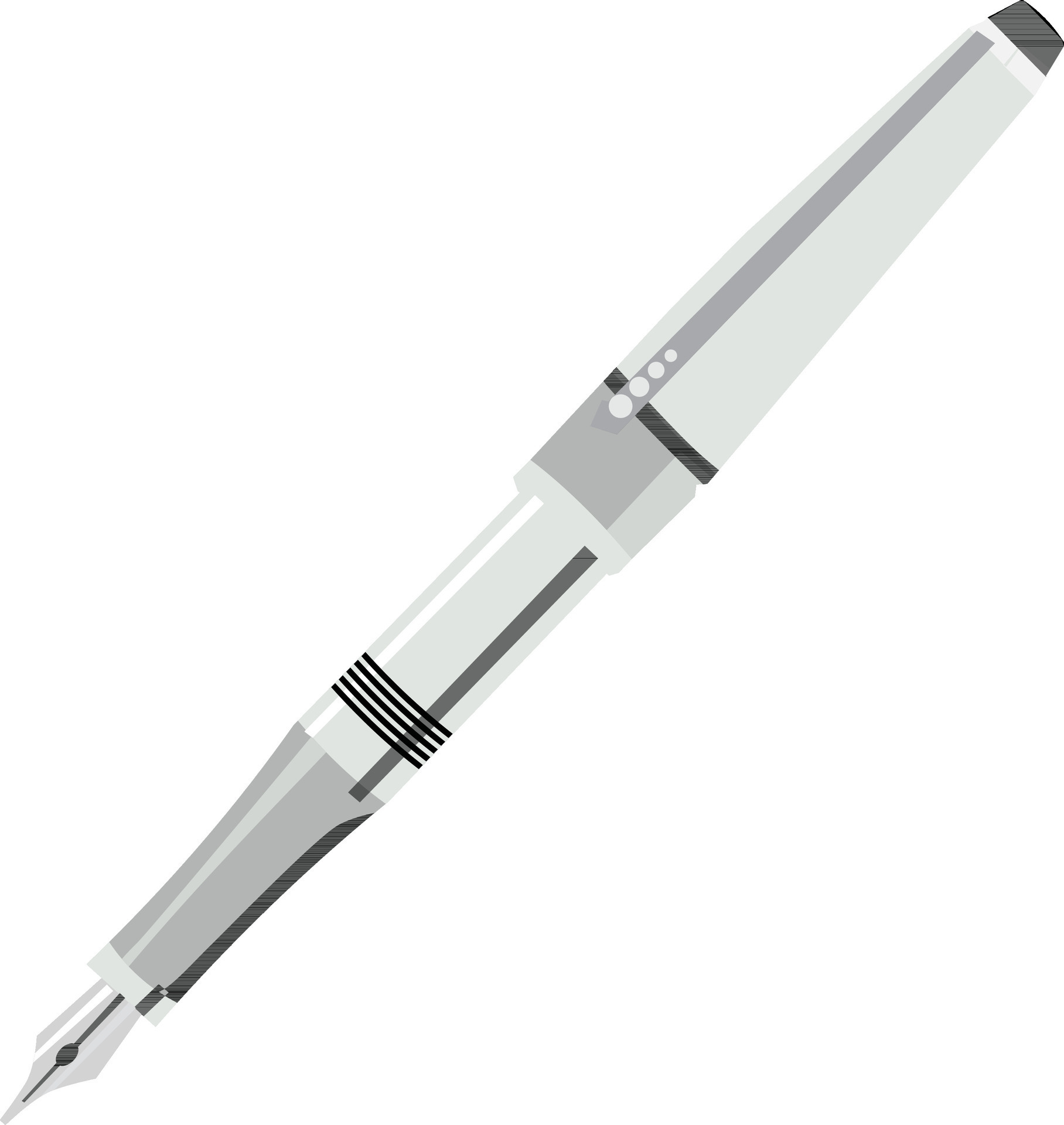 Flat illustration of fountain pen. 24931036 Vector Art at Vecteezy