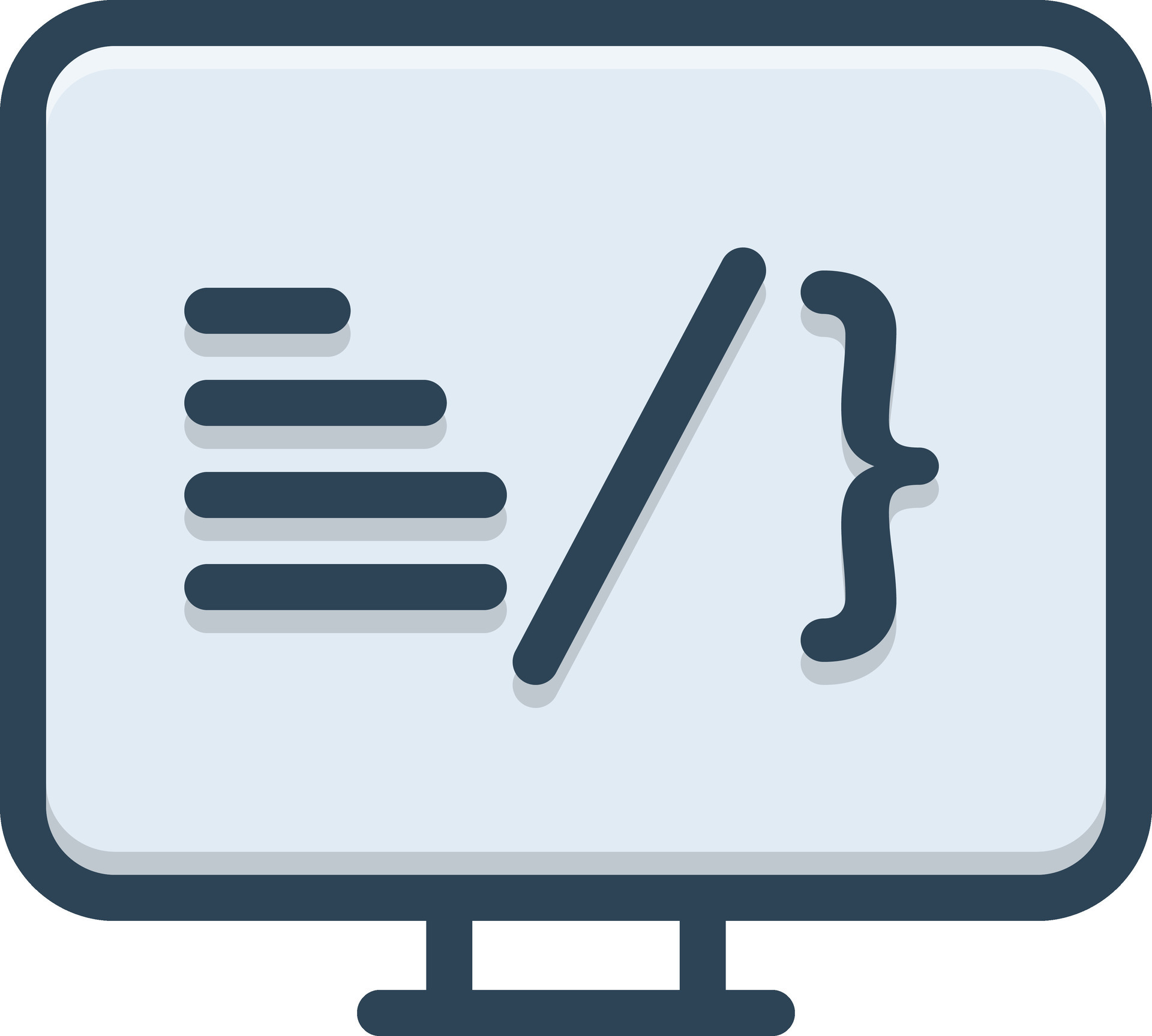 color icon for coding 24931083 Vector Art at Vecteezy