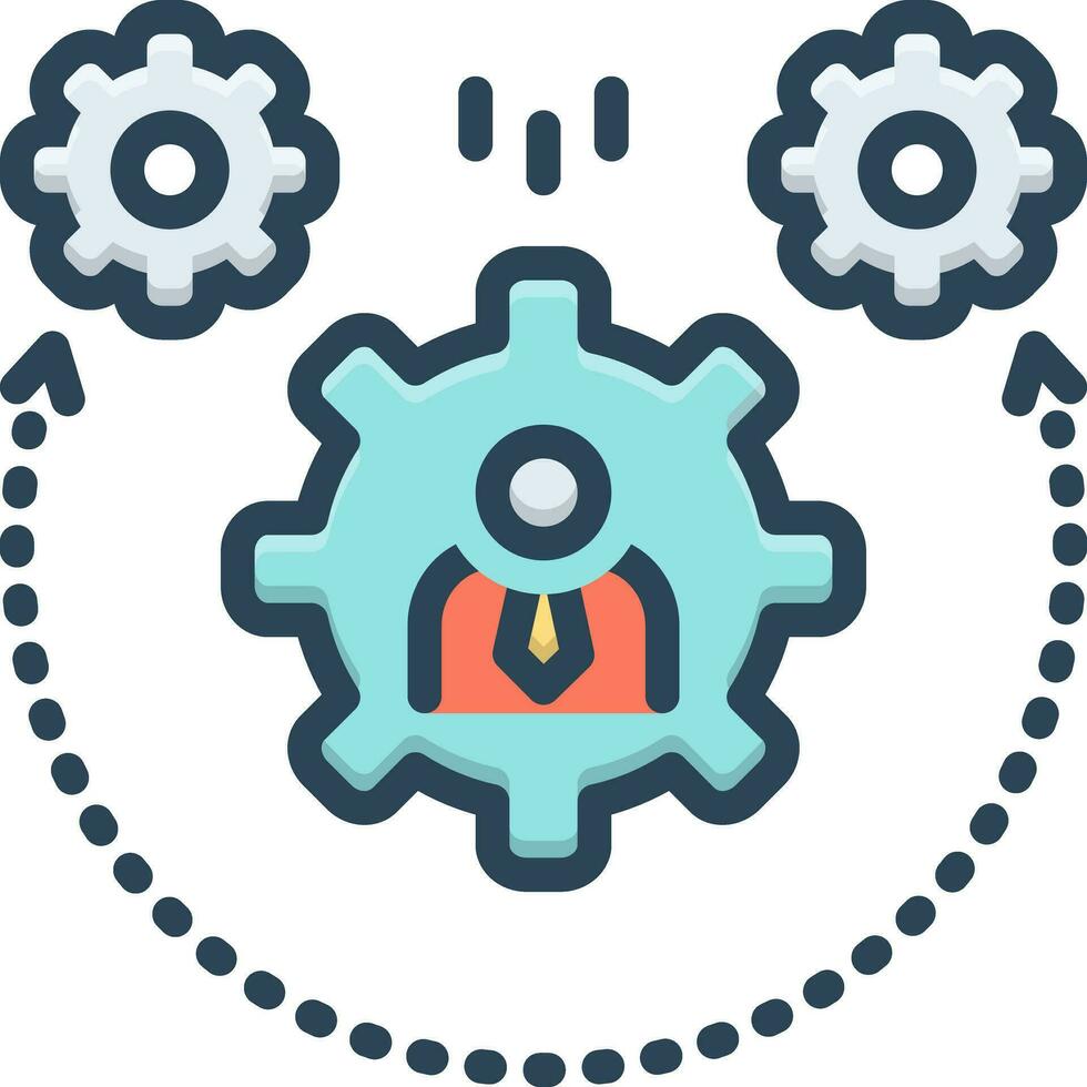 color icon for dynamism vector