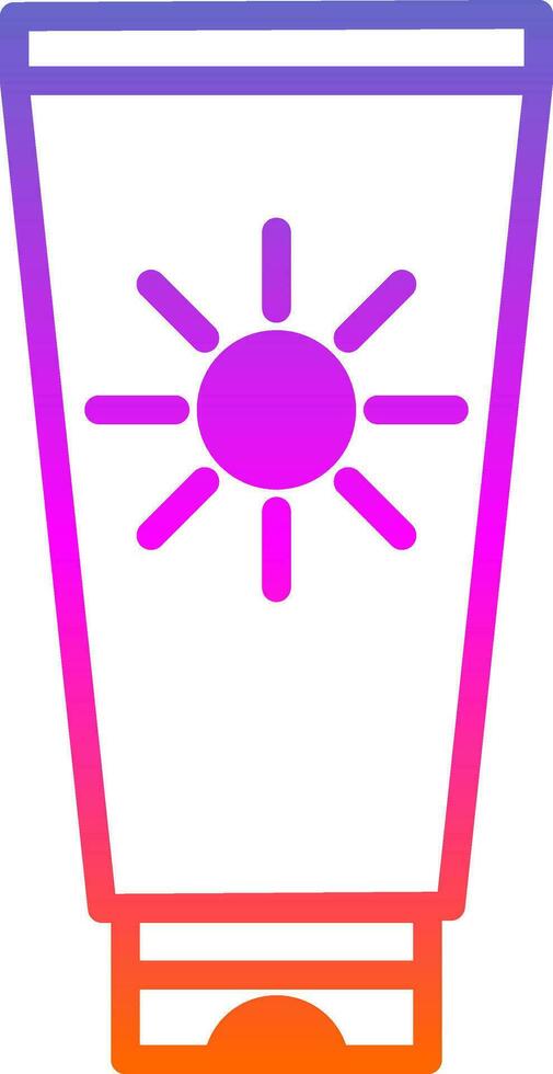 Sun cream Vector Icon Design