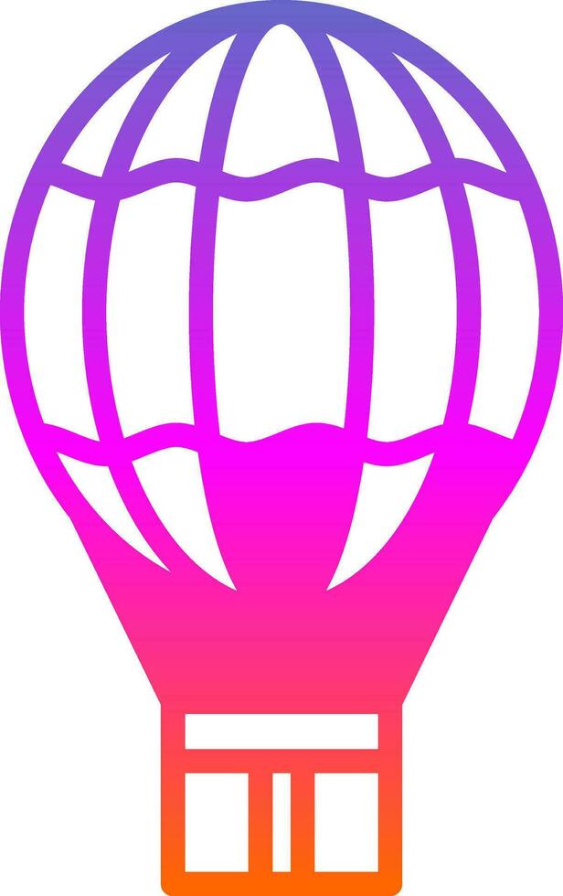 Hot air balloon Vector Icon Design