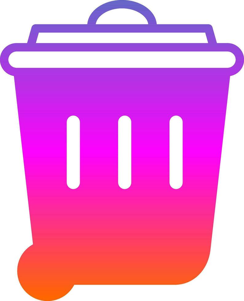 diseño de icono de vector de papelera de reciclaje