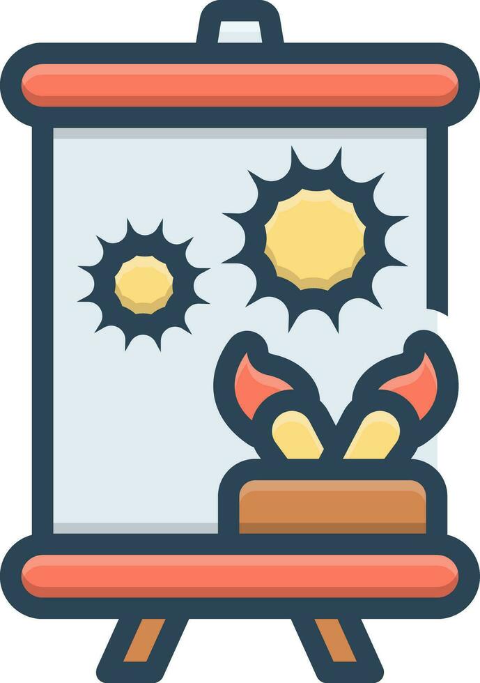 color icon for art vector