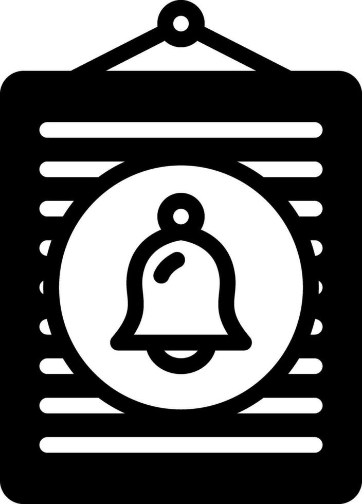 solid icon for notice vector