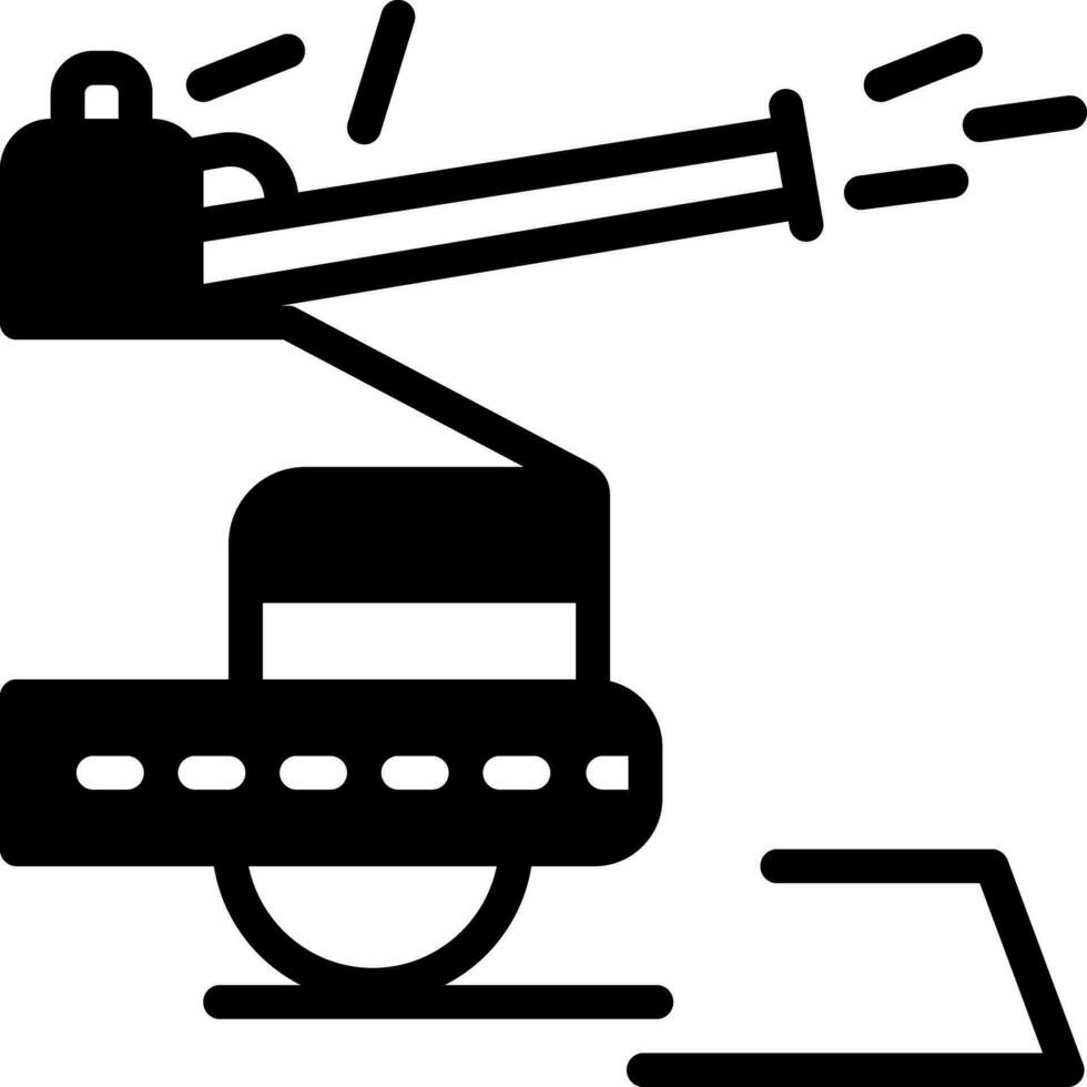 solid icon for tank vector