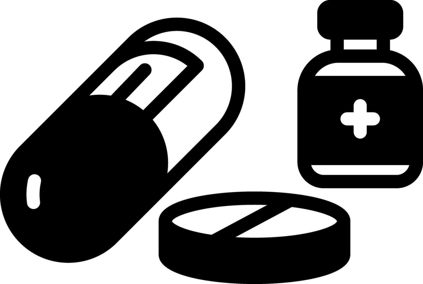 solid icon for medicine vector