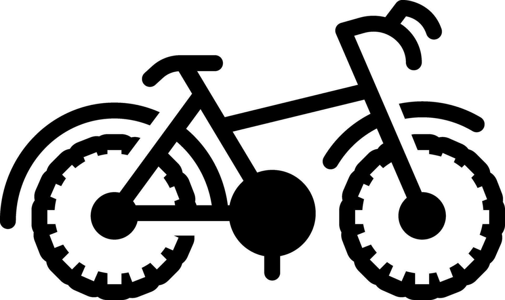 solid icon for bike vector