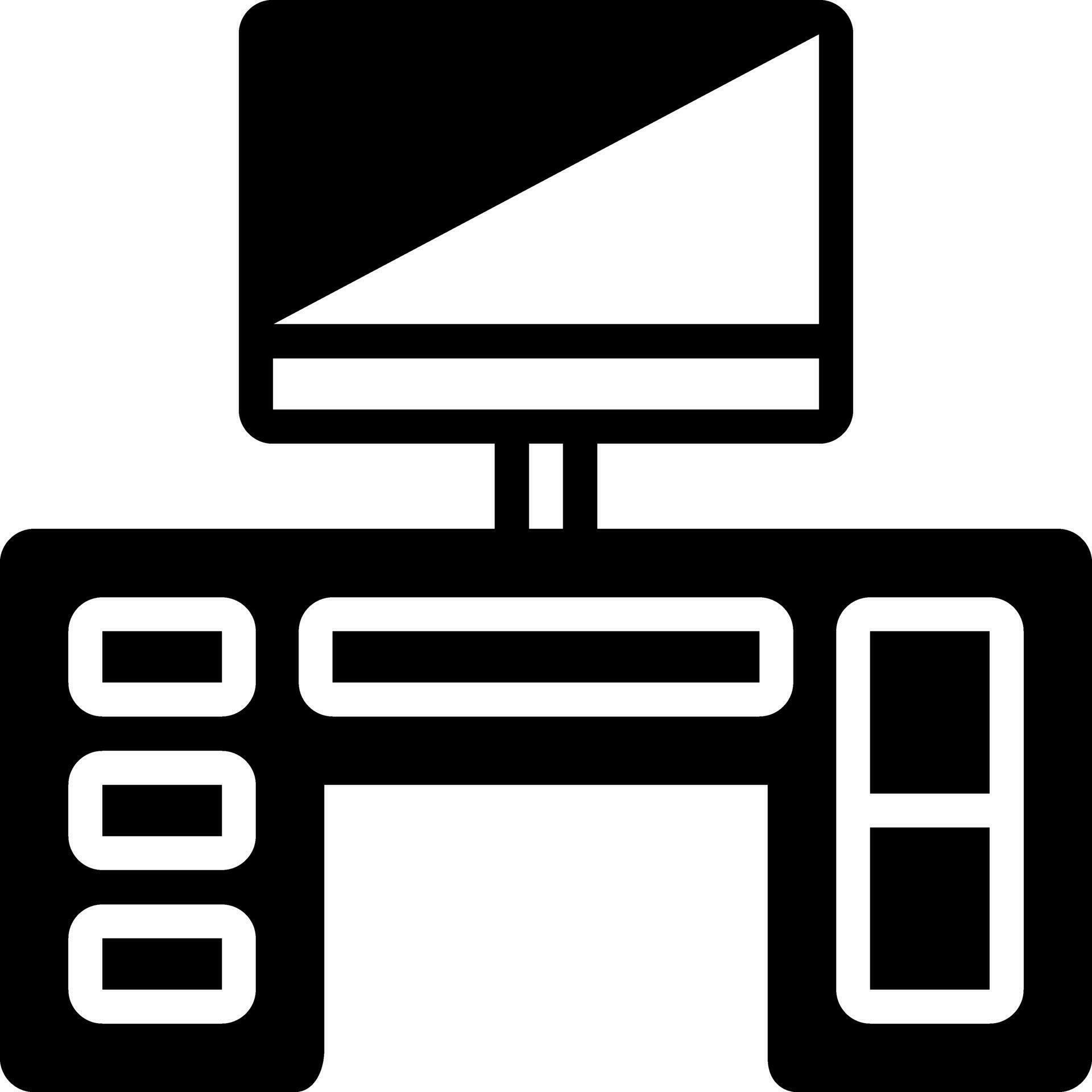 solid icon for desk 24931570 Vector Art at Vecteezy