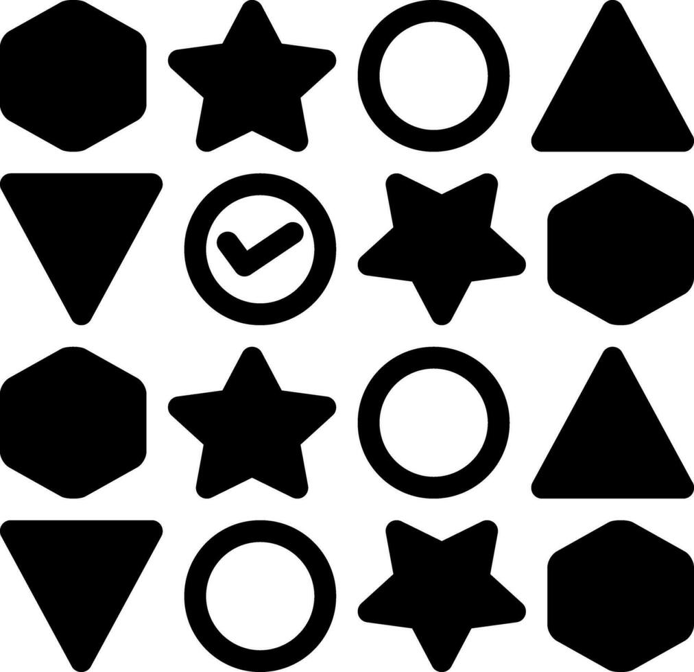 solid icon for variety vector