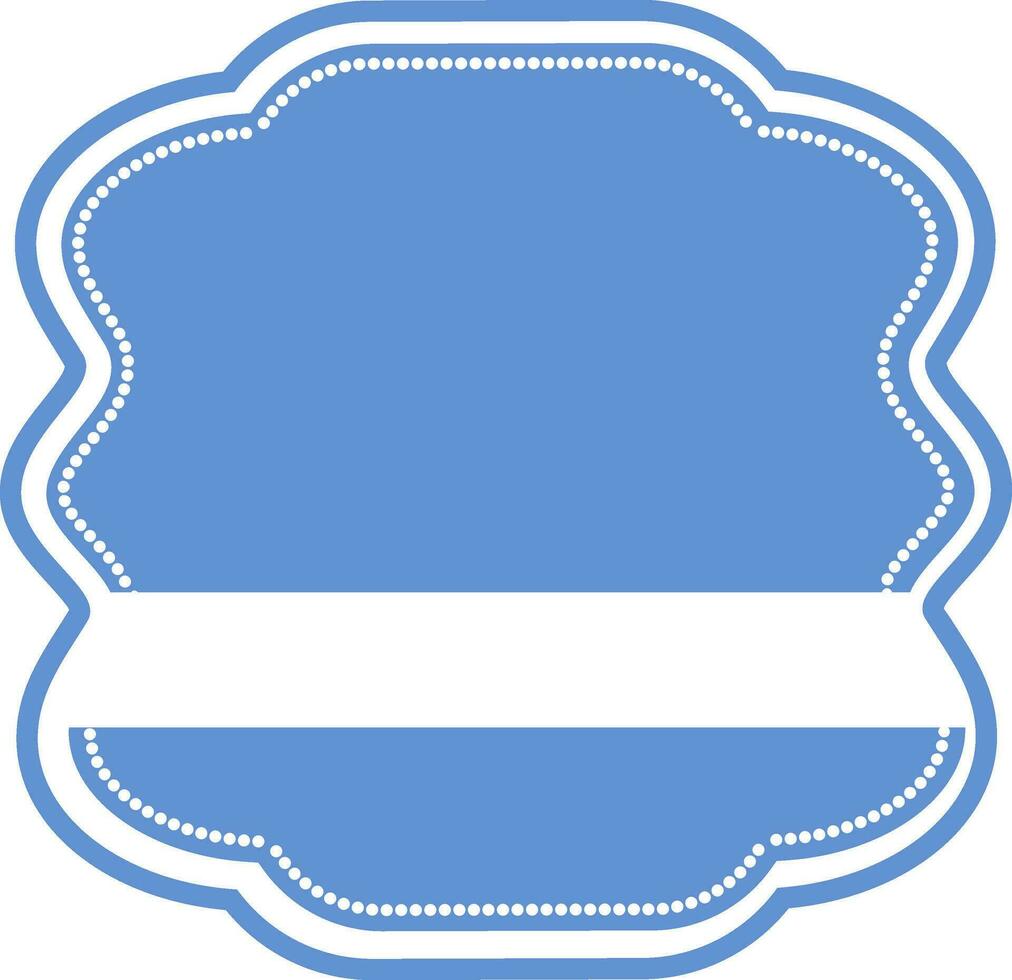 Illustration of blank badge. vector