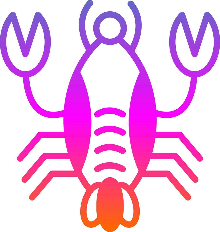 Lobster Vector Icon Design