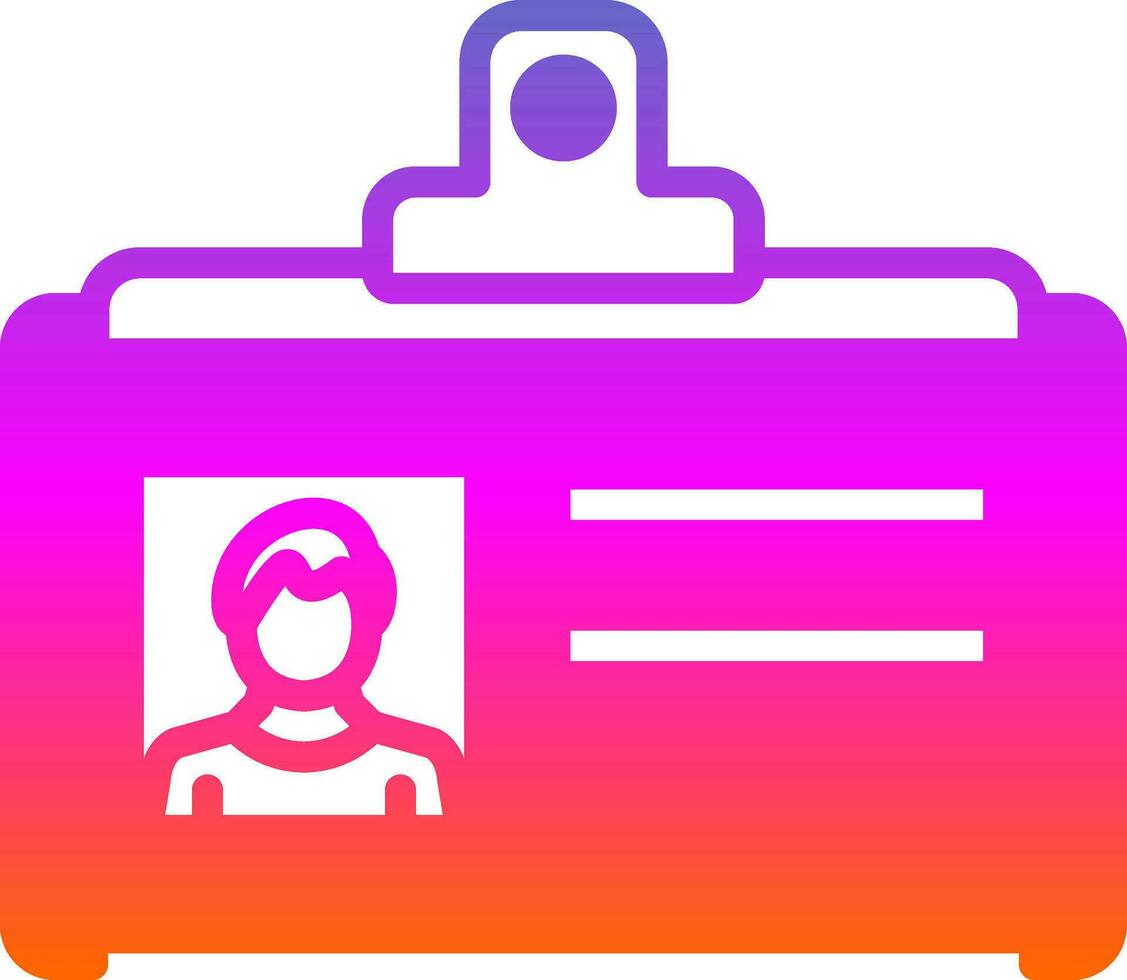 Id card Vector Icon Design