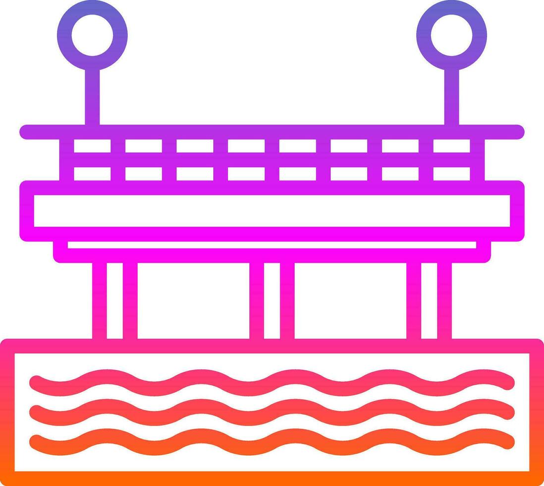 Pier Vector Icon Design