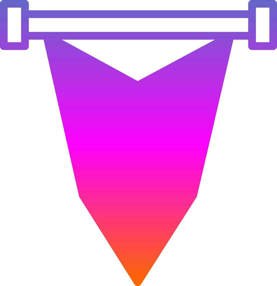 Pennant Vector Icon Design