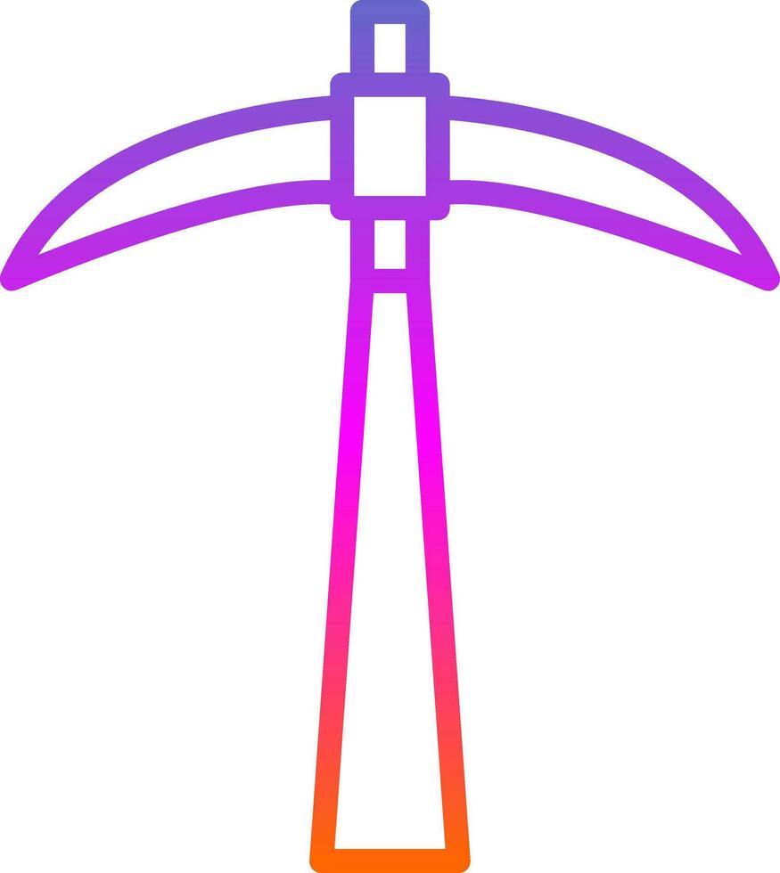 Pickaxe Vector Icon Design