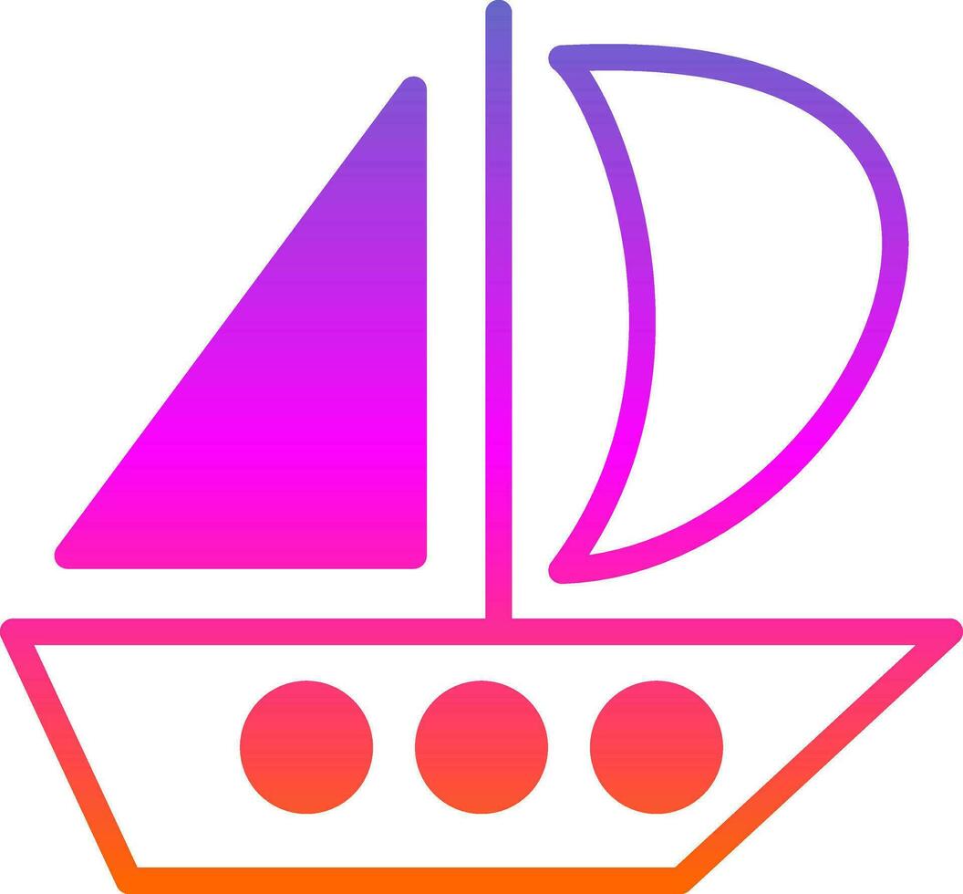 Catamaran Vector Icon Design