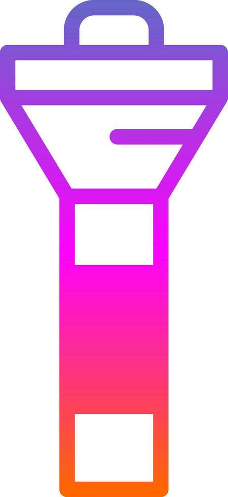 Flashlight Vector Icon Design