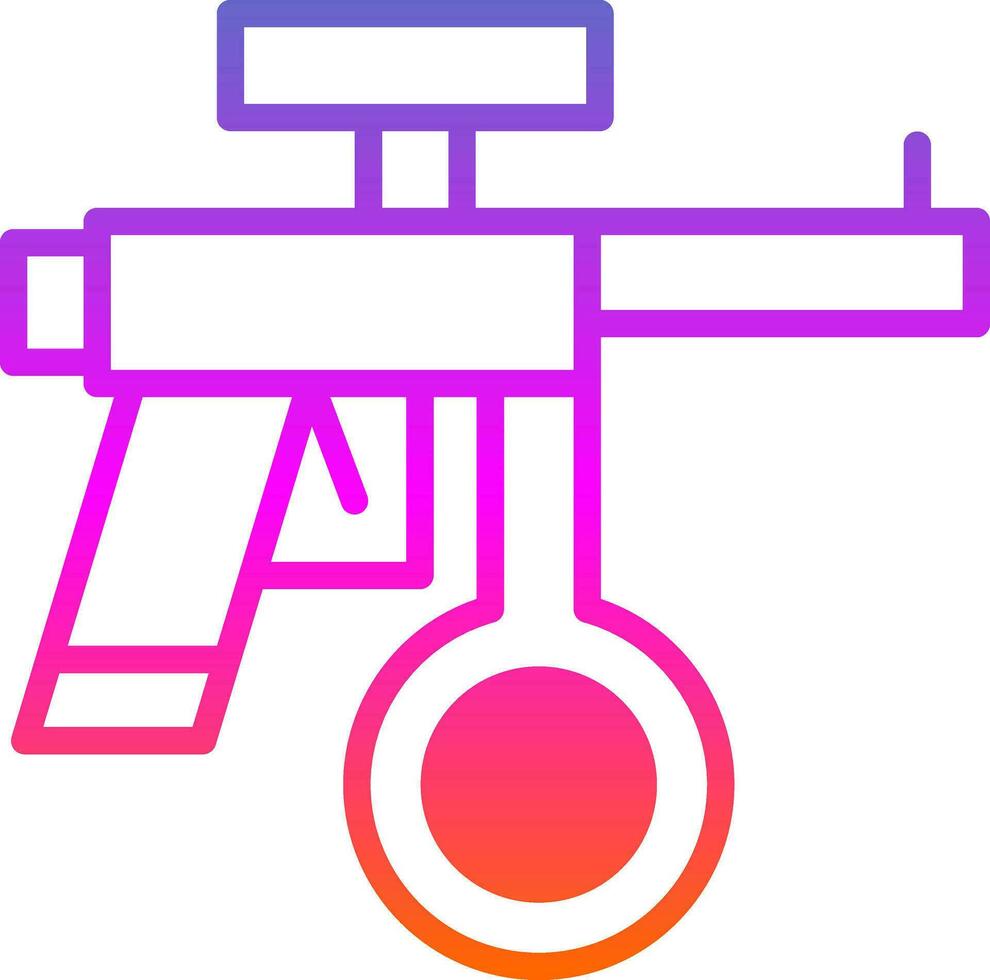 diseño de icono de vector de paintball