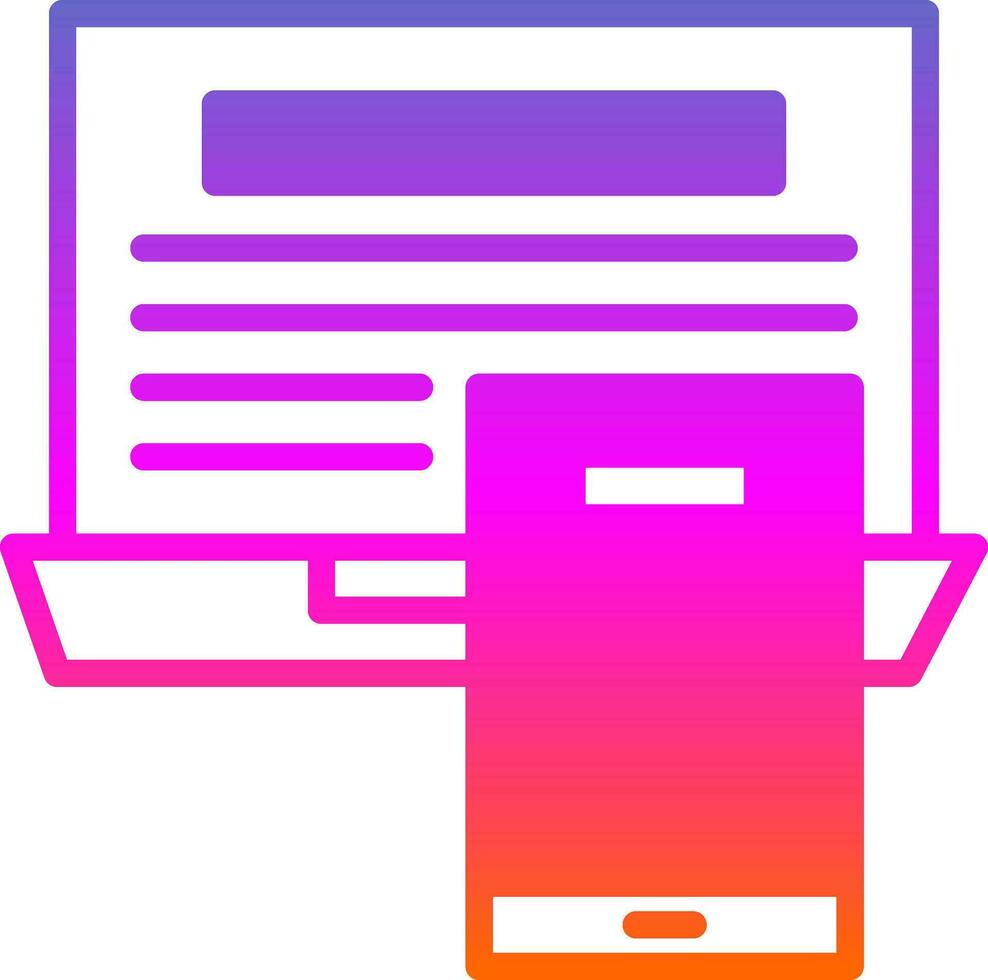 Responsive design Vector Icon Design