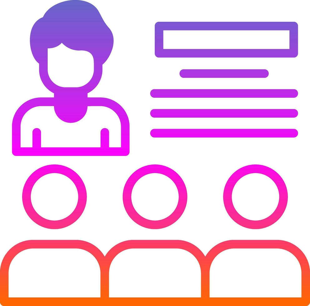 Seminar Vector Icon Design