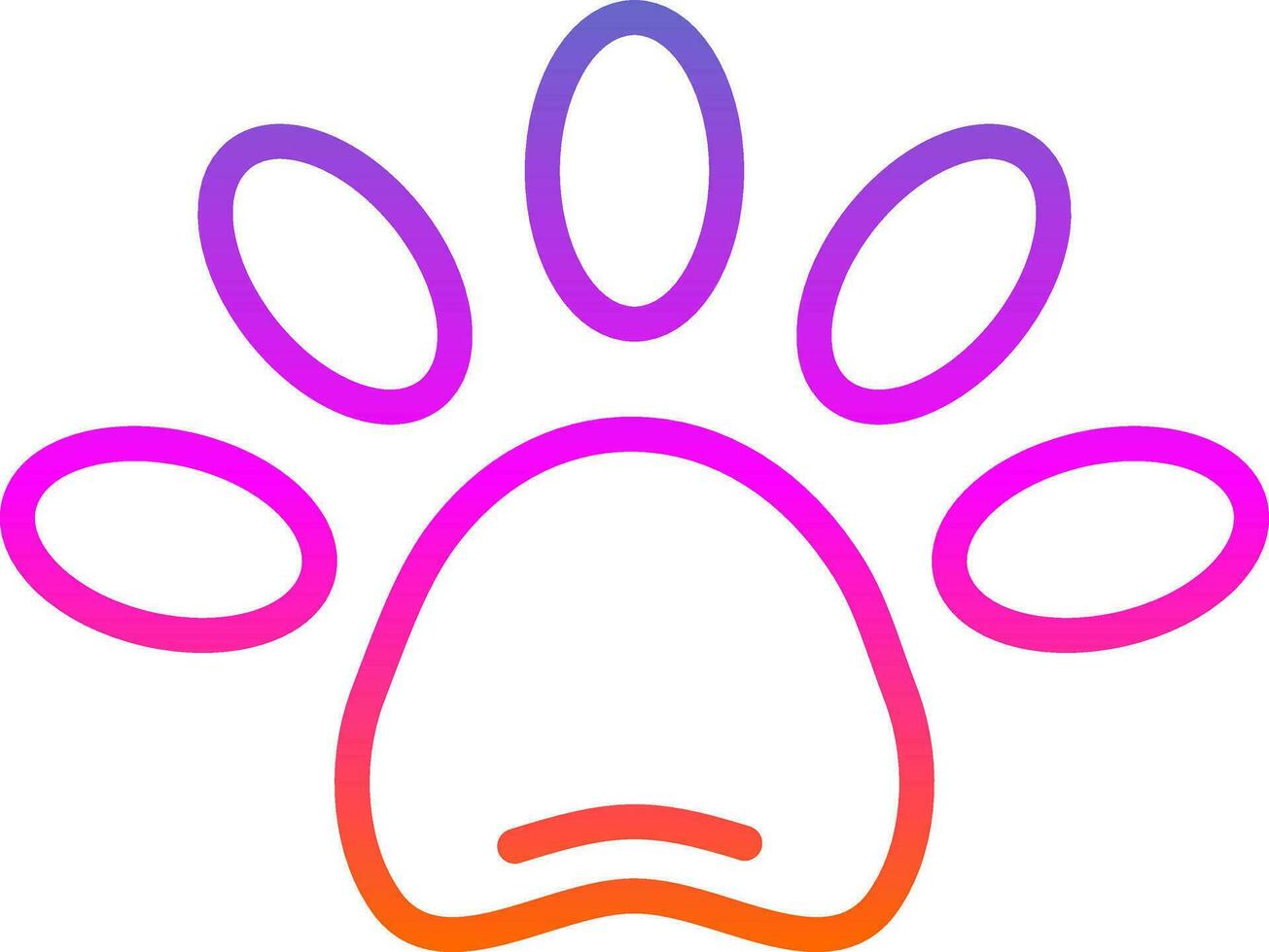 Paw Vector Icon Design