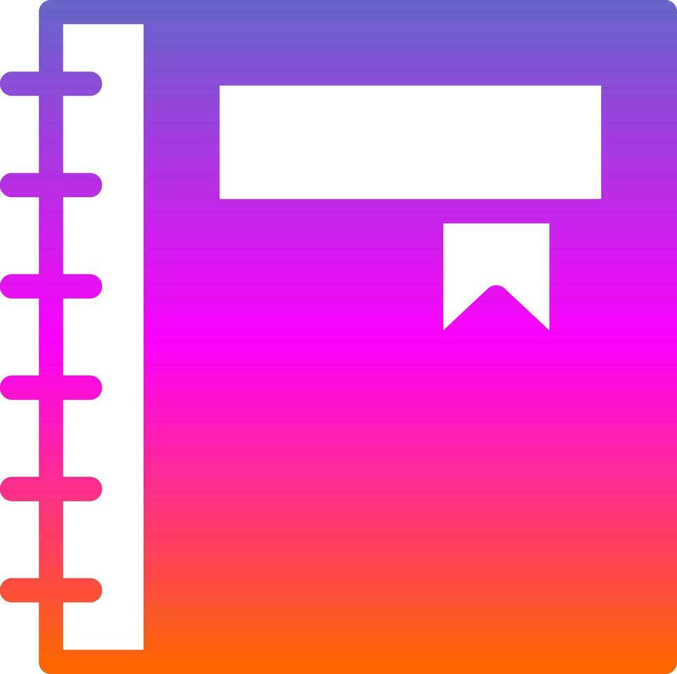 Diary Vector Icon Design