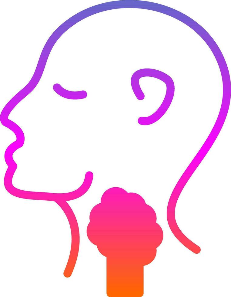 Thyroid Vector Icon Design