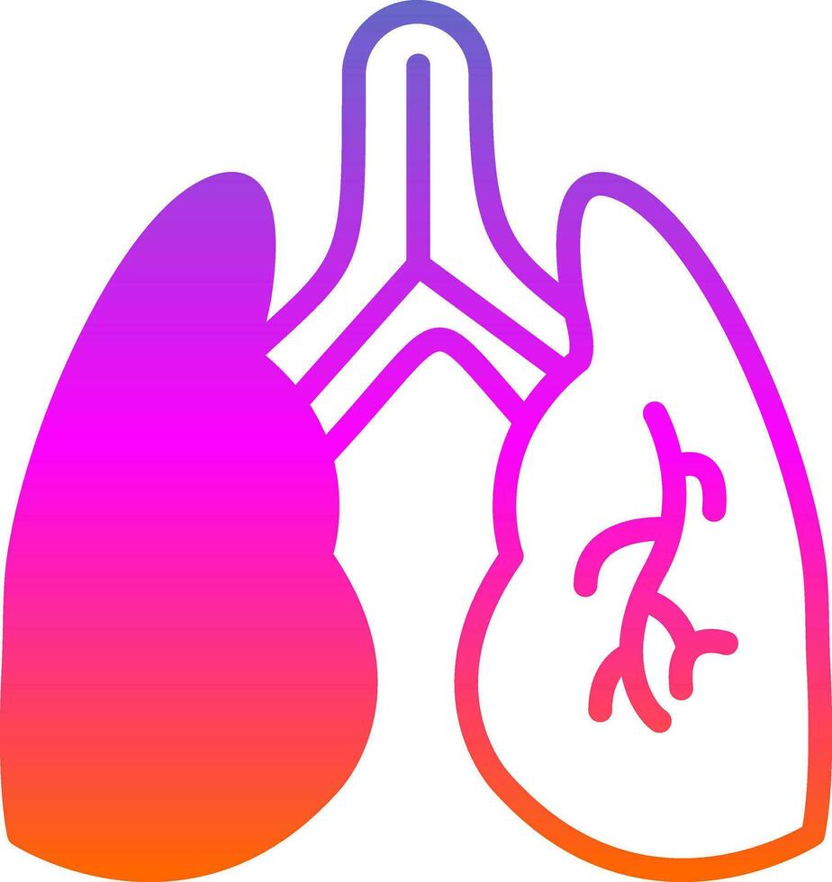 Lungs Vector Icon Design