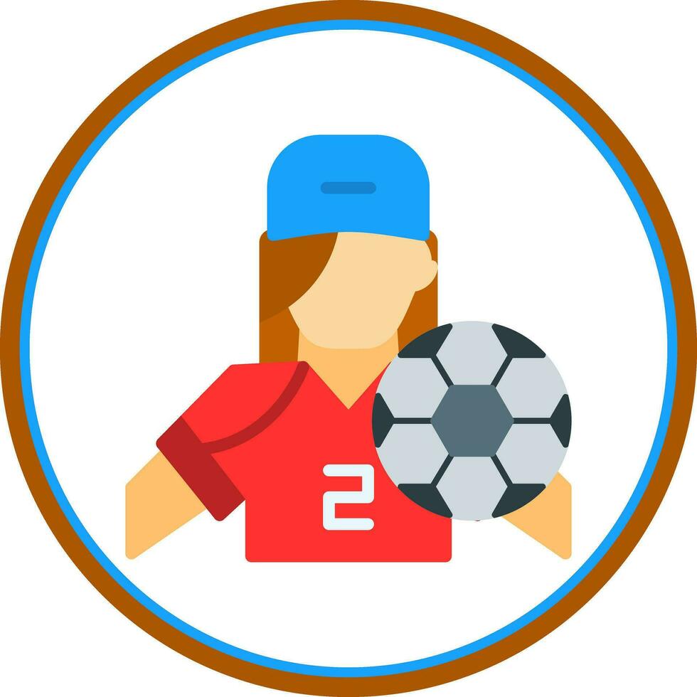 Football player Vector Icon Design