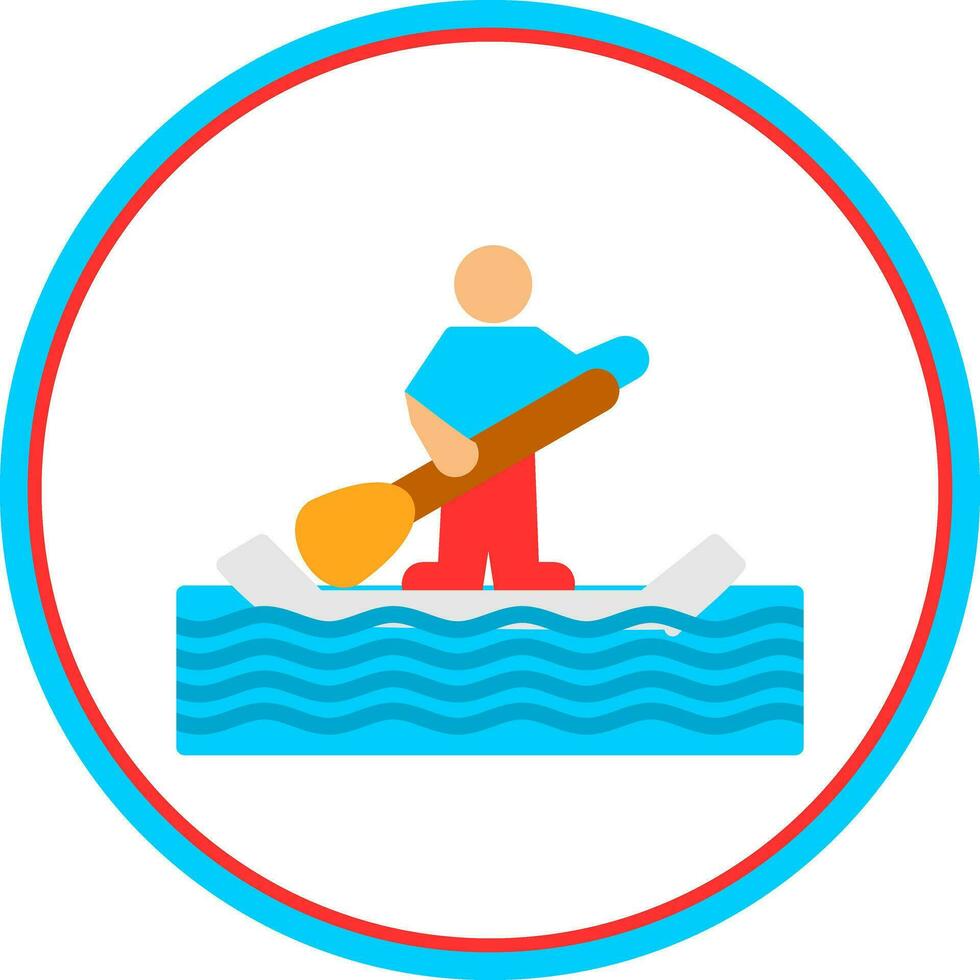 Paddle surf Vector Icon Design