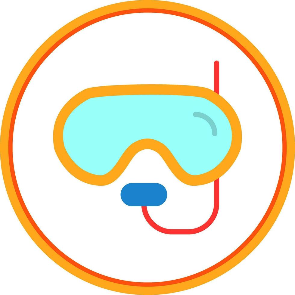 Diving mask Vector Icon Design