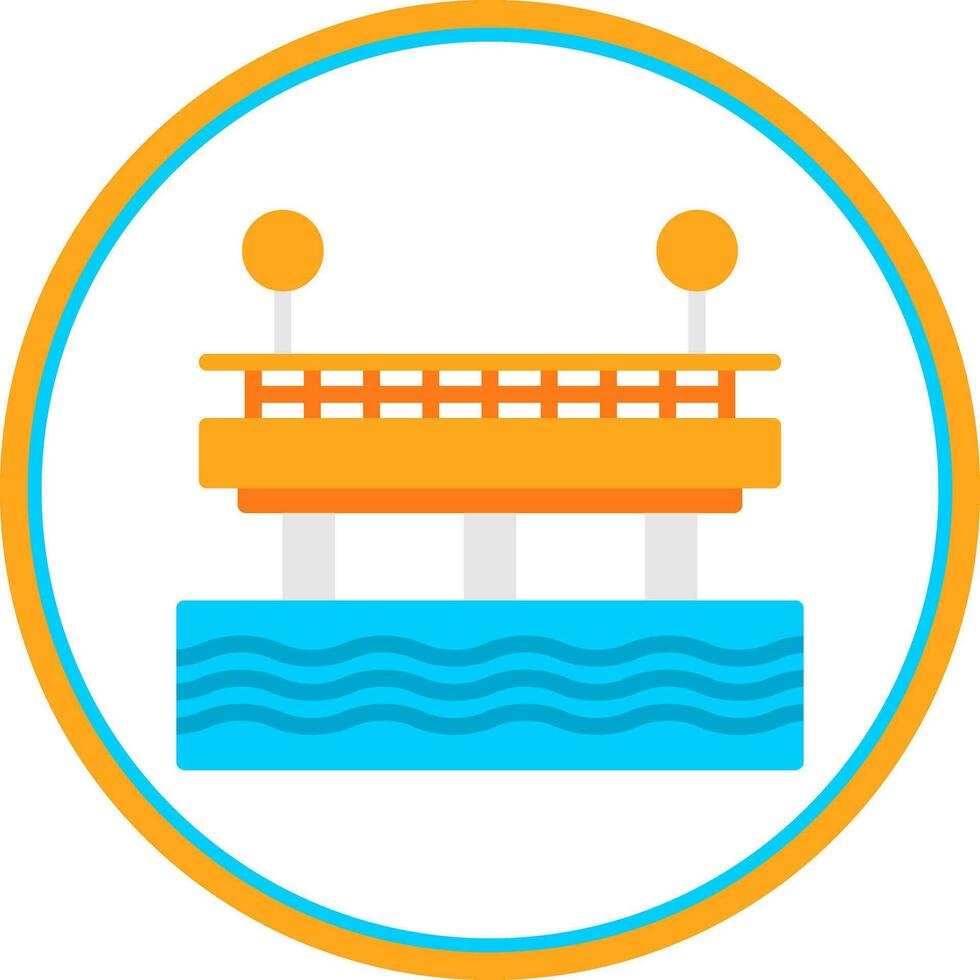 Pier Vector Icon Design