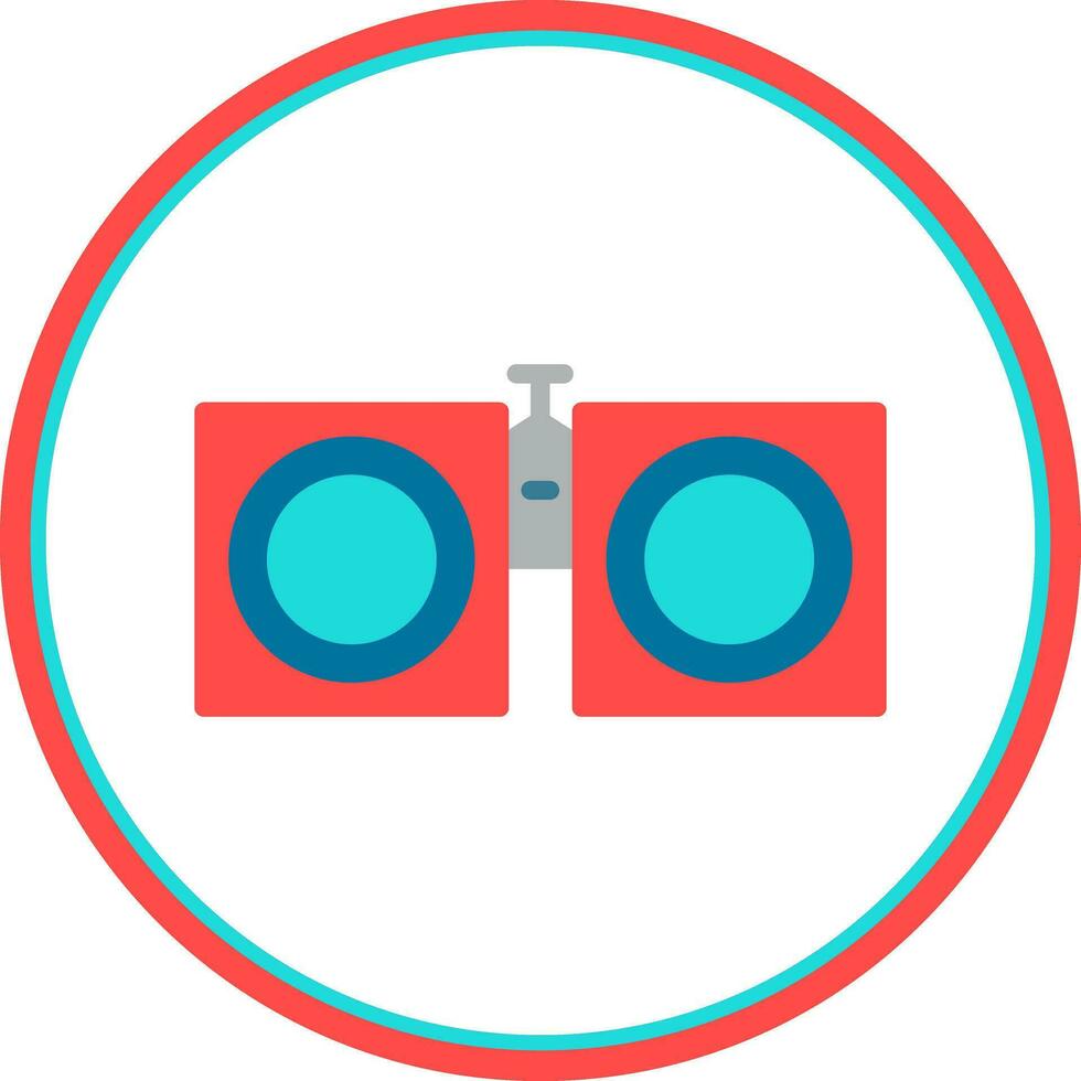 Binoculars Vector Icon Design