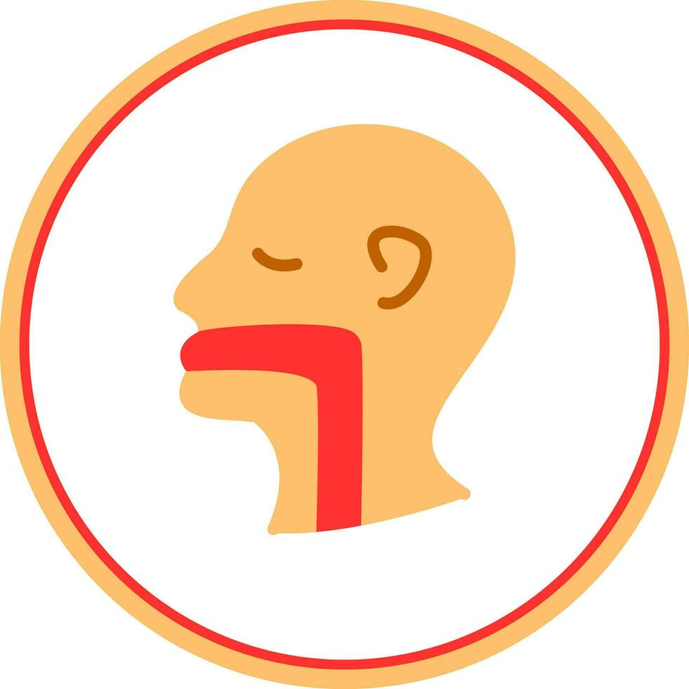 Throat Vector Icon Design