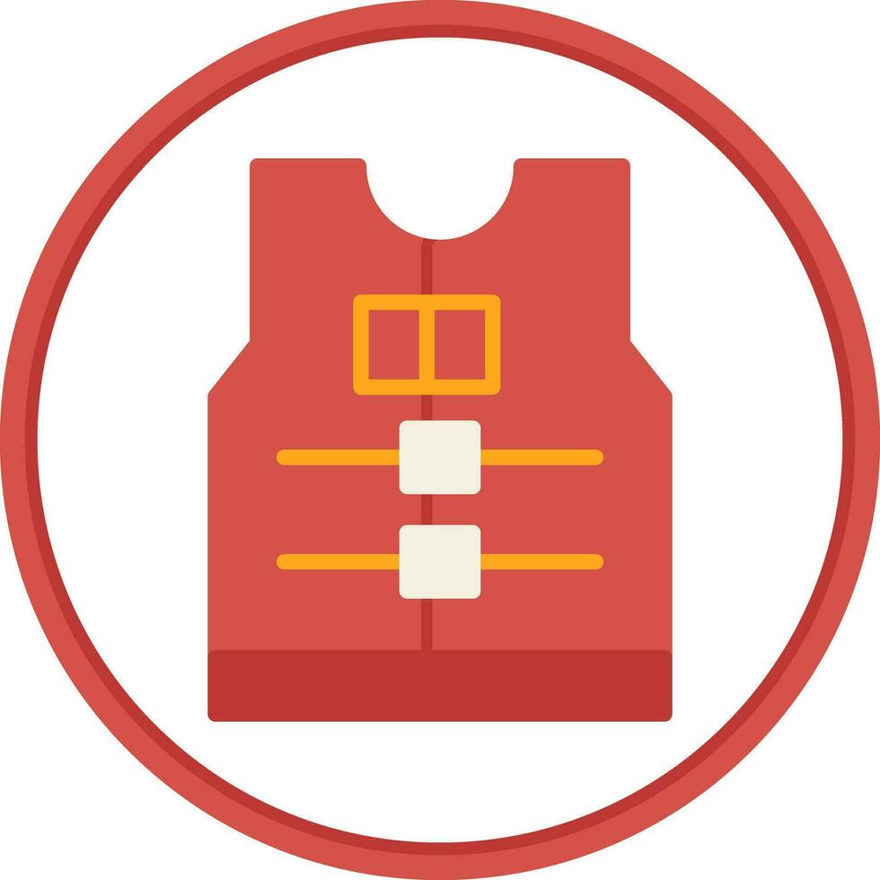 Life jacket Vector Icon Design